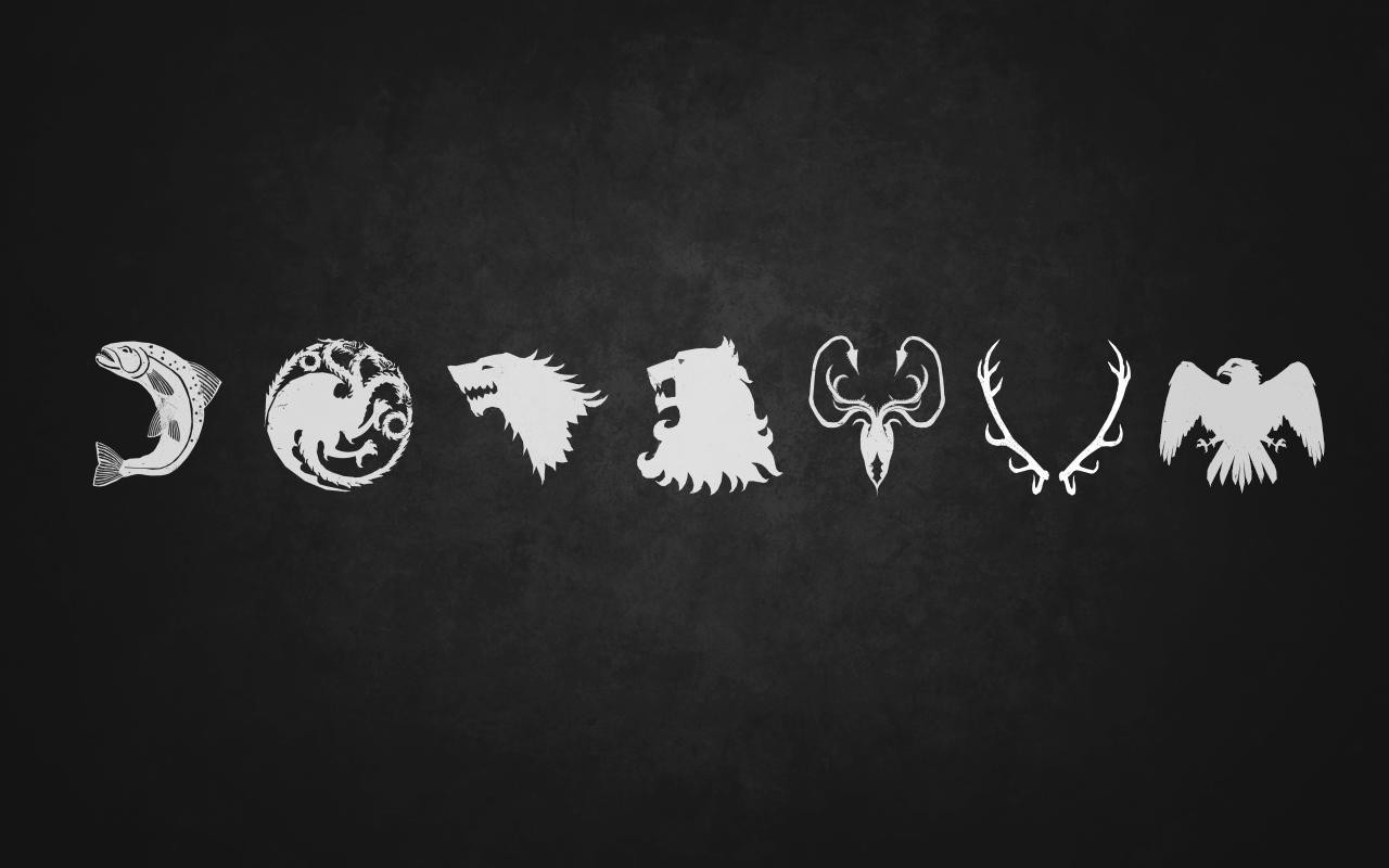 Game Of Thrones, Sigils, Minimalism Wallpaper