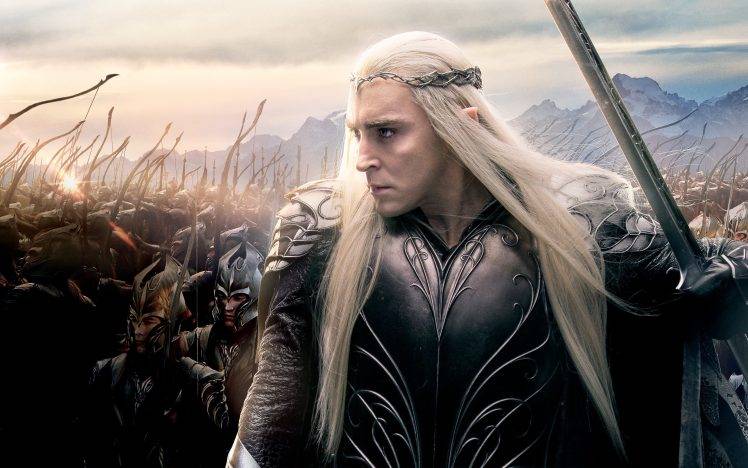 Thranduil, Lee Pace, Elves, The Hobbit, The Hobbit: The Battle Of The Five Armies HD Wallpaper Desktop Background