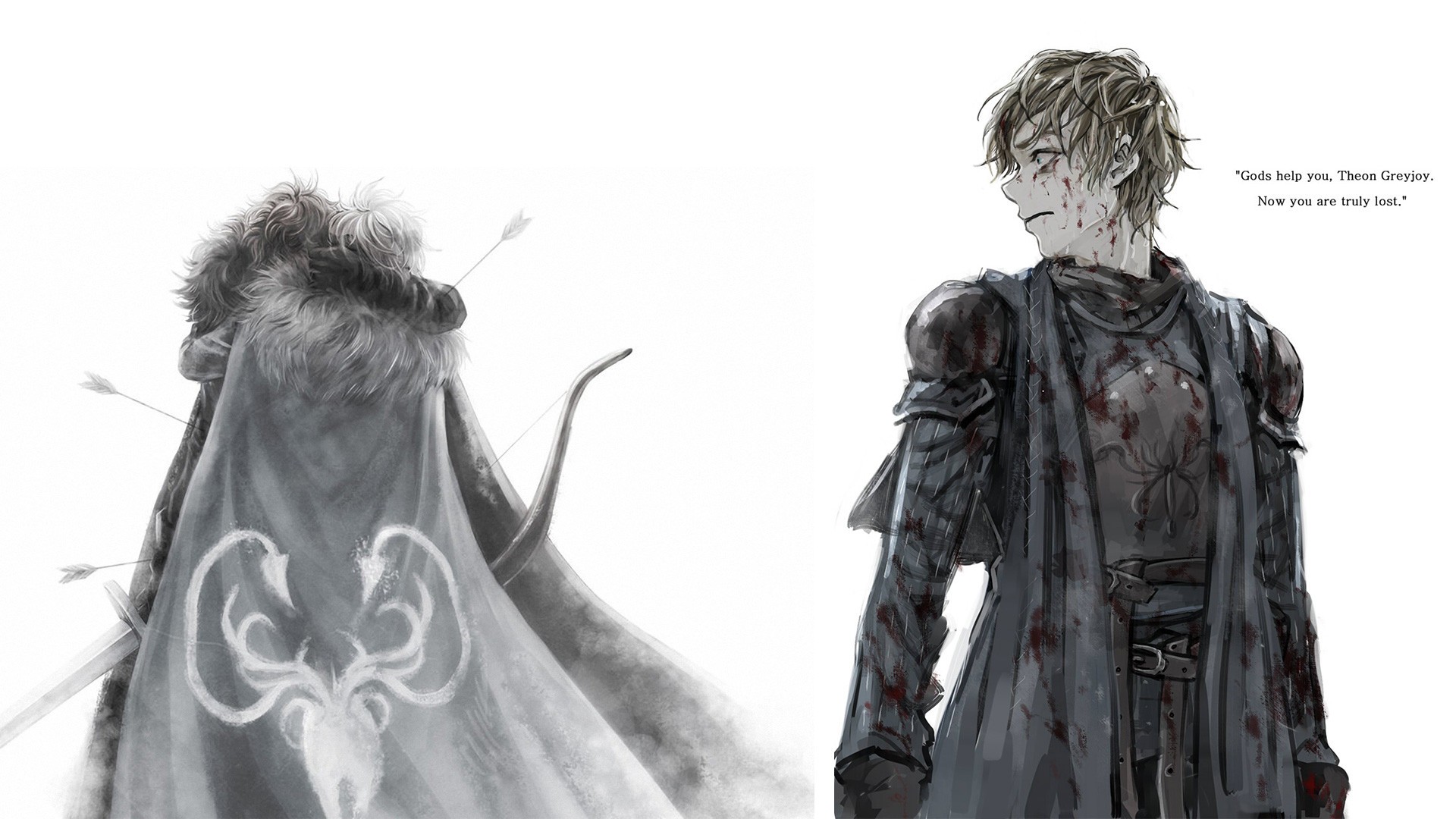 Game Of Thrones, Fan Art, Theon Greyjoy Wallpaper