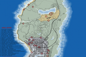 Grand Theft Auto V, Map