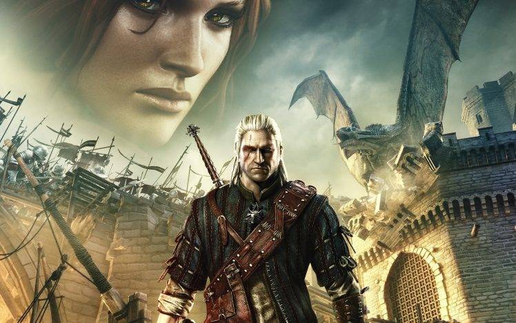 The Witcher 2 Assassins Of Kings, The Witcher, Triss Merigold, Geralt Of Rivia HD Wallpaper Desktop Background