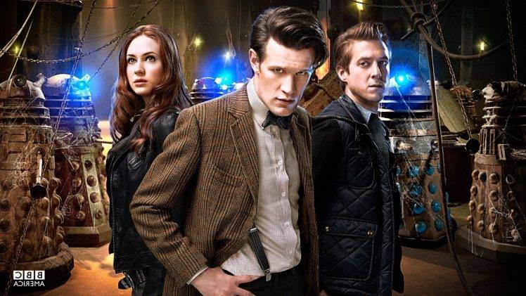Doctor Who, Matt Smith, Karen Gillan, Daleks, Arthur Darvill, Eleventh Doctor, Amy Pond HD Wallpaper Desktop Background