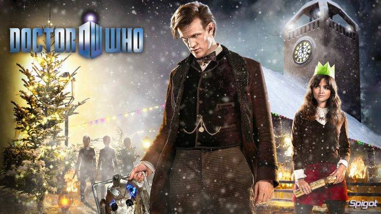 The Doctor, Doctor Who, Matt Smith, The Time Of The Doctor, Jenna Coleman, Clara Oswald, Eleventh Doctor HD Wallpaper Desktop Background