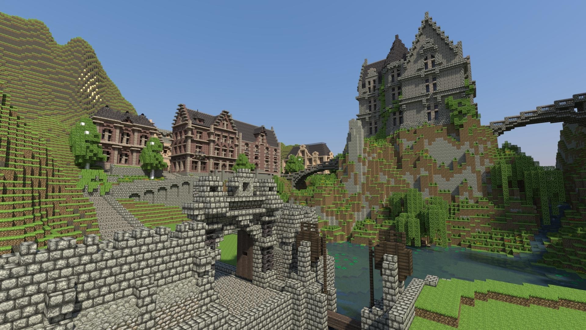 Minecraft, Mansions, Screenshots Wallpapers HD / Desktop and Mobile