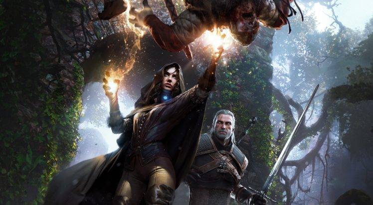 The Witcher 3: Wild Hunt, Geralt Of Rivia, Yennefer Of Vengerberg HD Wallpaper Desktop Background