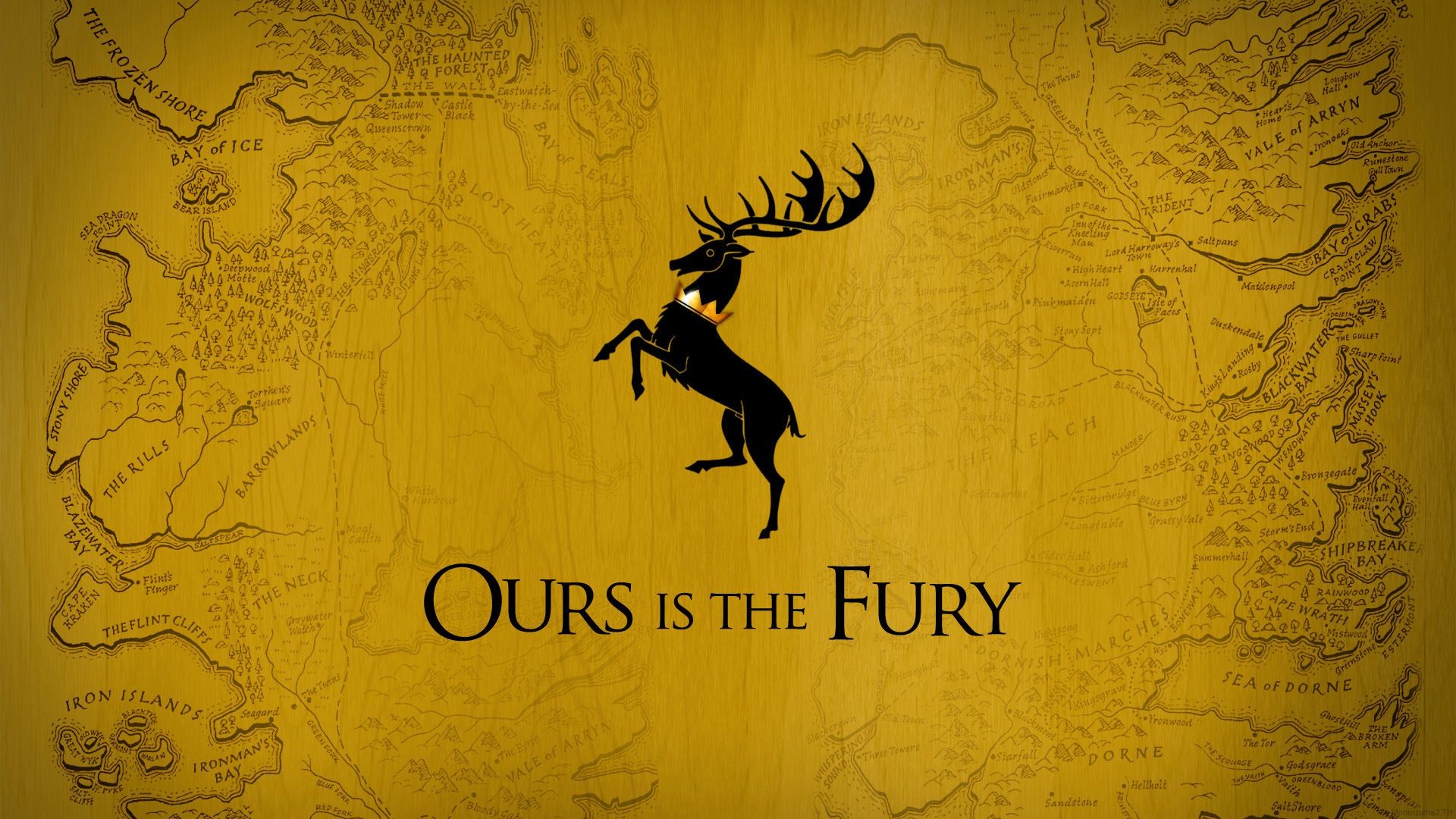 Game Of Thrones, Stags, House Baratheon, Map, Sigils Wallpaper