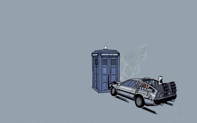 minimalism, Doctor Who, Back To The Future HD Wallpaper Desktop Background