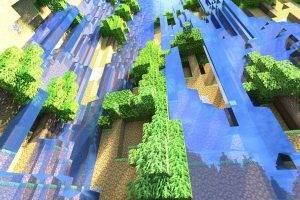 Minecraft, Render, Screenshots, Waterfall
