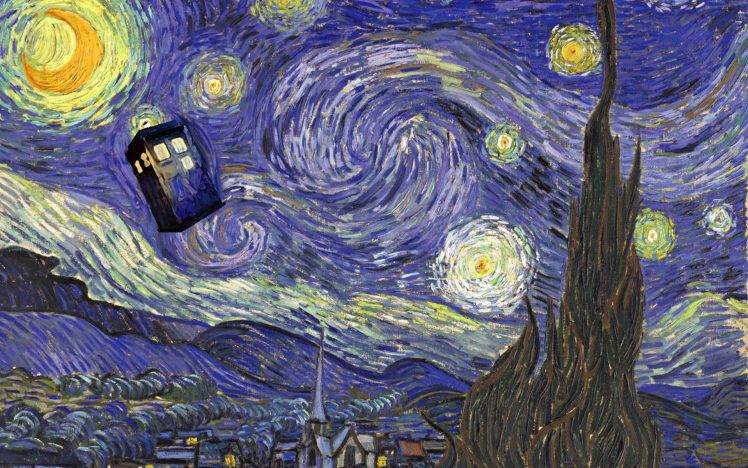 Doctor Who, Vincent Van Gogh, TARDIS HD Wallpaper Desktop Background