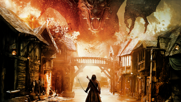 The Hobbit: The Battle Of The Five Armies, Smaug HD Wallpaper Desktop Background