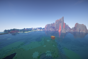 Minecraft, Lava, Water, Sun, Sea