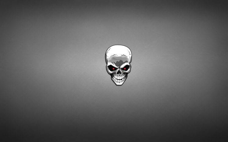 artwork, Minimalism, Skull, Terminator HD Wallpaper Desktop Background