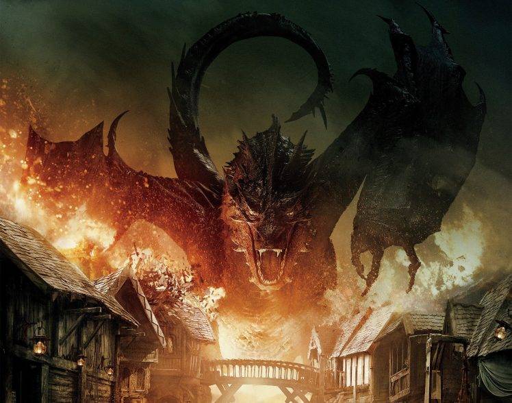 Smaug, The Hobbit: The Battle Of The Five Armies, Dragon HD Wallpaper Desktop Background