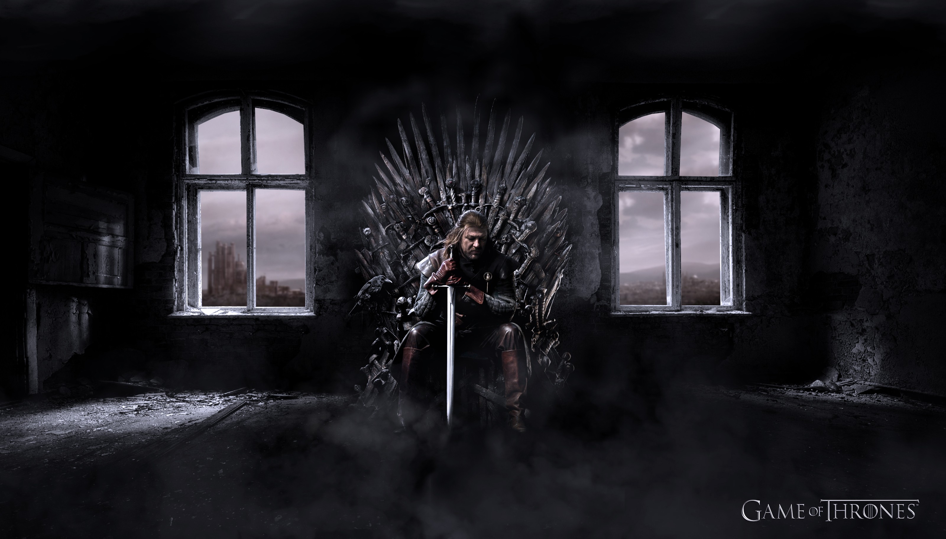 212873 Game_of_Thrones Ned_Stark Iron_Throne