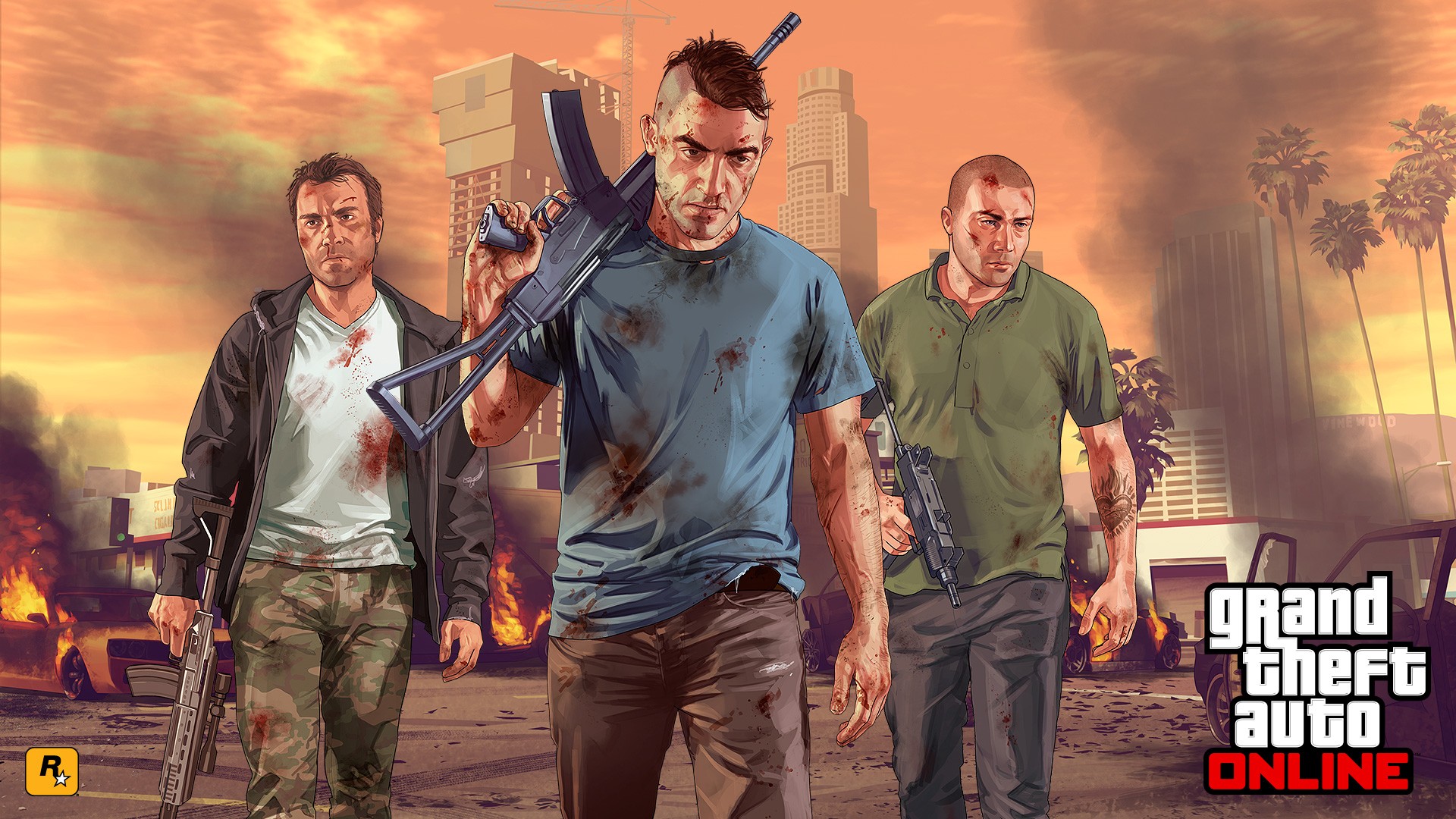 Grand Theft Auto V, Rockstar Games, Grand Theft Auto V Online Wallpaper