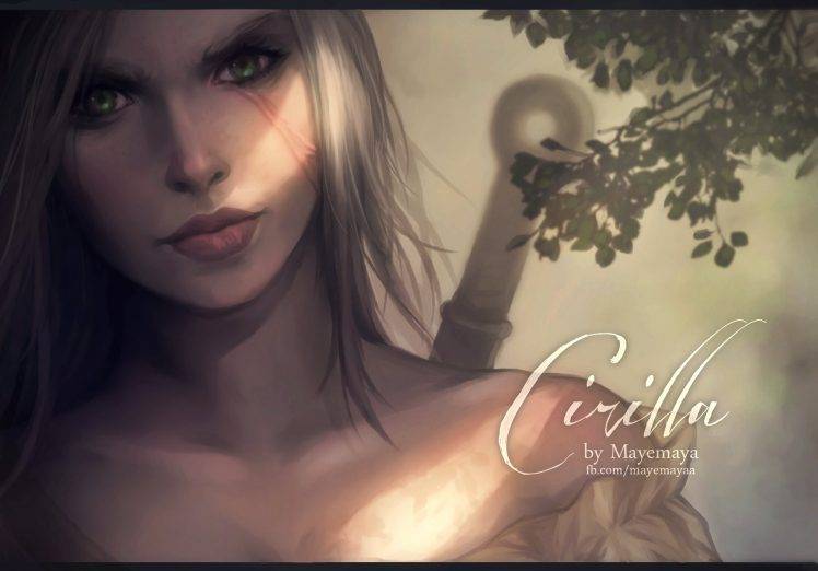 The Witcher 3: Wild Hunt, Ciri, White Hair HD Wallpaper Desktop Background