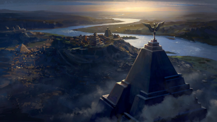 Meereen, City, Concept Art, Pyramid, Game Of Thrones HD Wallpaper Desktop Background