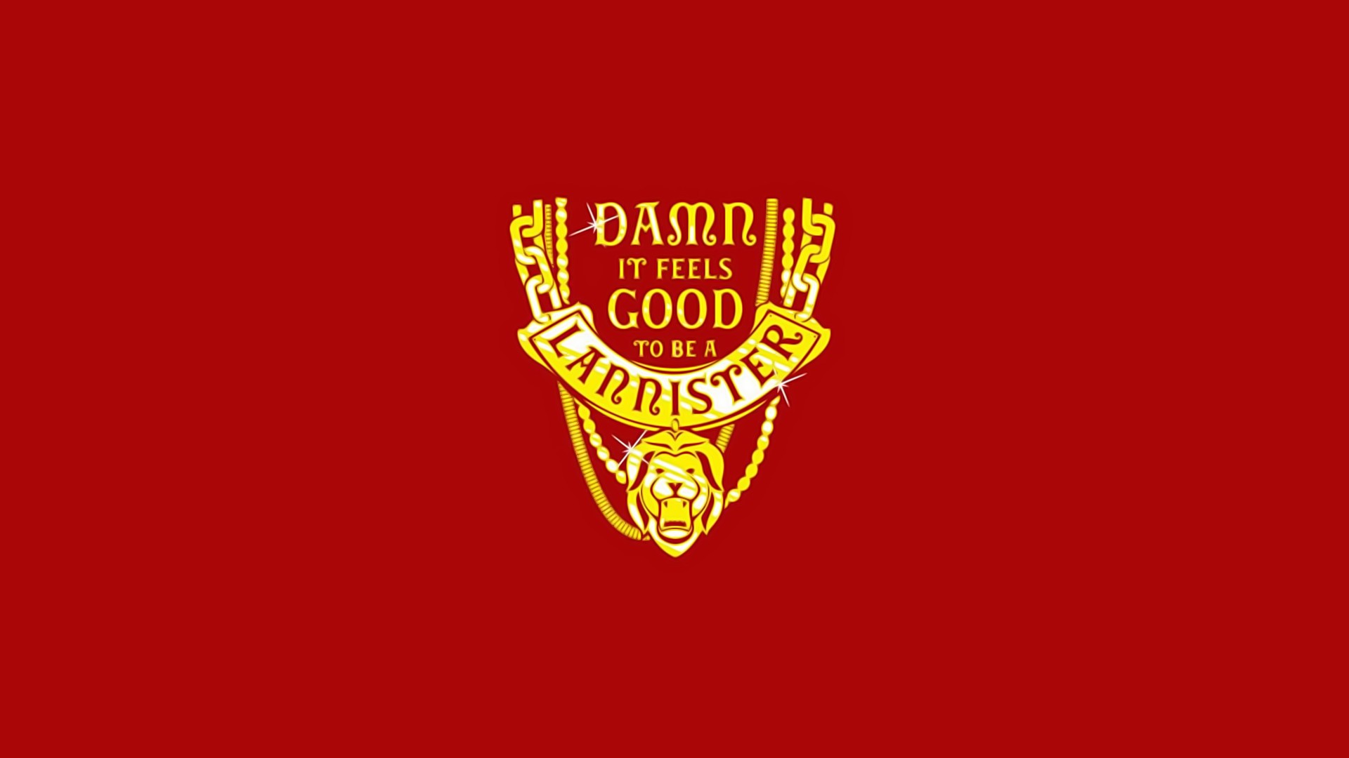 Game Of Thrones, House Lannister, Red Background Wallpaper