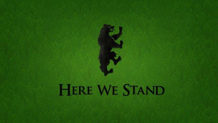 Game Of Thrones, A Song Of Ice And Fire, House Mormont, Sigils HD Wallpaper Desktop Background