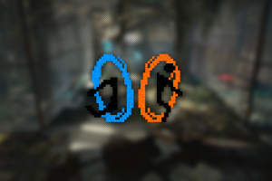 Portal 2, Pixel Art, Trixel