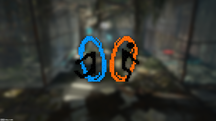 Portal 2, Pixel Art, Trixel HD Wallpaper Desktop Background