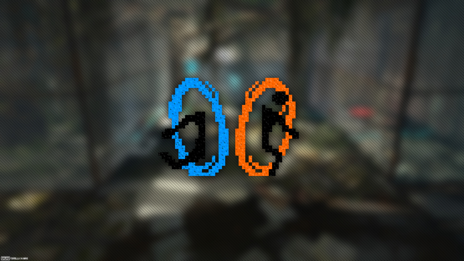 Portal 2, Pixel Art, Trixel Wallpaper