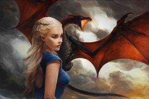 dragon, Game Of Thrones, Daenerys Targaryen, Artwork
