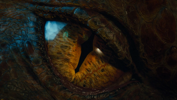 Smaug, The Hobbit, Dragon, Eyes HD Wallpaper Desktop Background