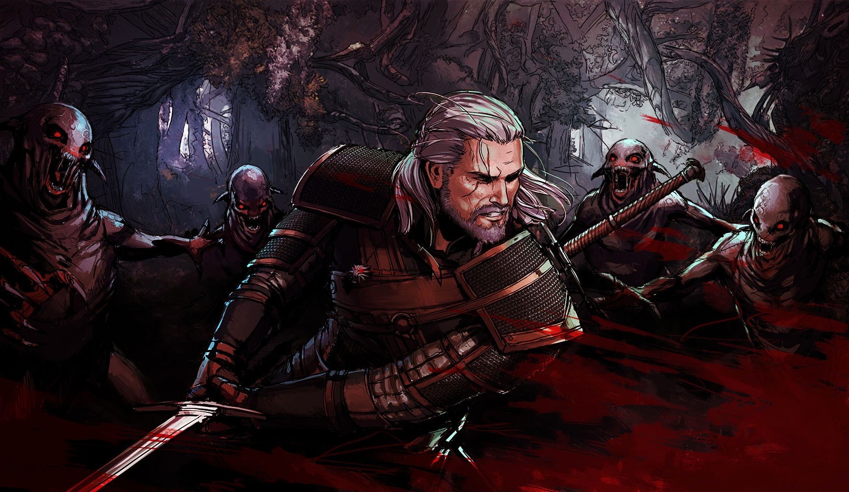 The Witcher 3: Wild Hunt, Geralt Of Rivia, Nekker Wallpaper