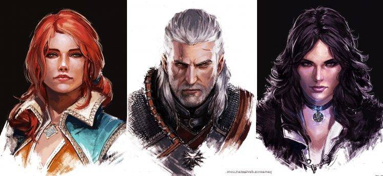 The Witcher 3: Wild Hunt, Geralt Of Rivia, Yennefer Of Vengerberg, Triss Merigold HD Wallpaper Desktop Background