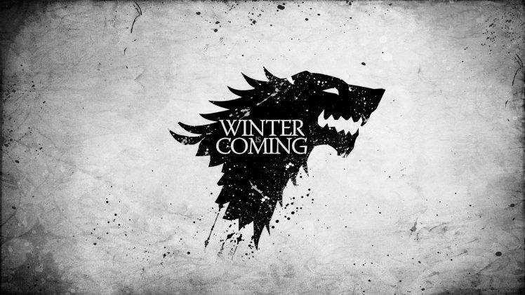 A Song Of Ice And Fire, Game Of Thrones, House Stark, Sigils, Winter Is Coming HD Wallpaper Desktop Background