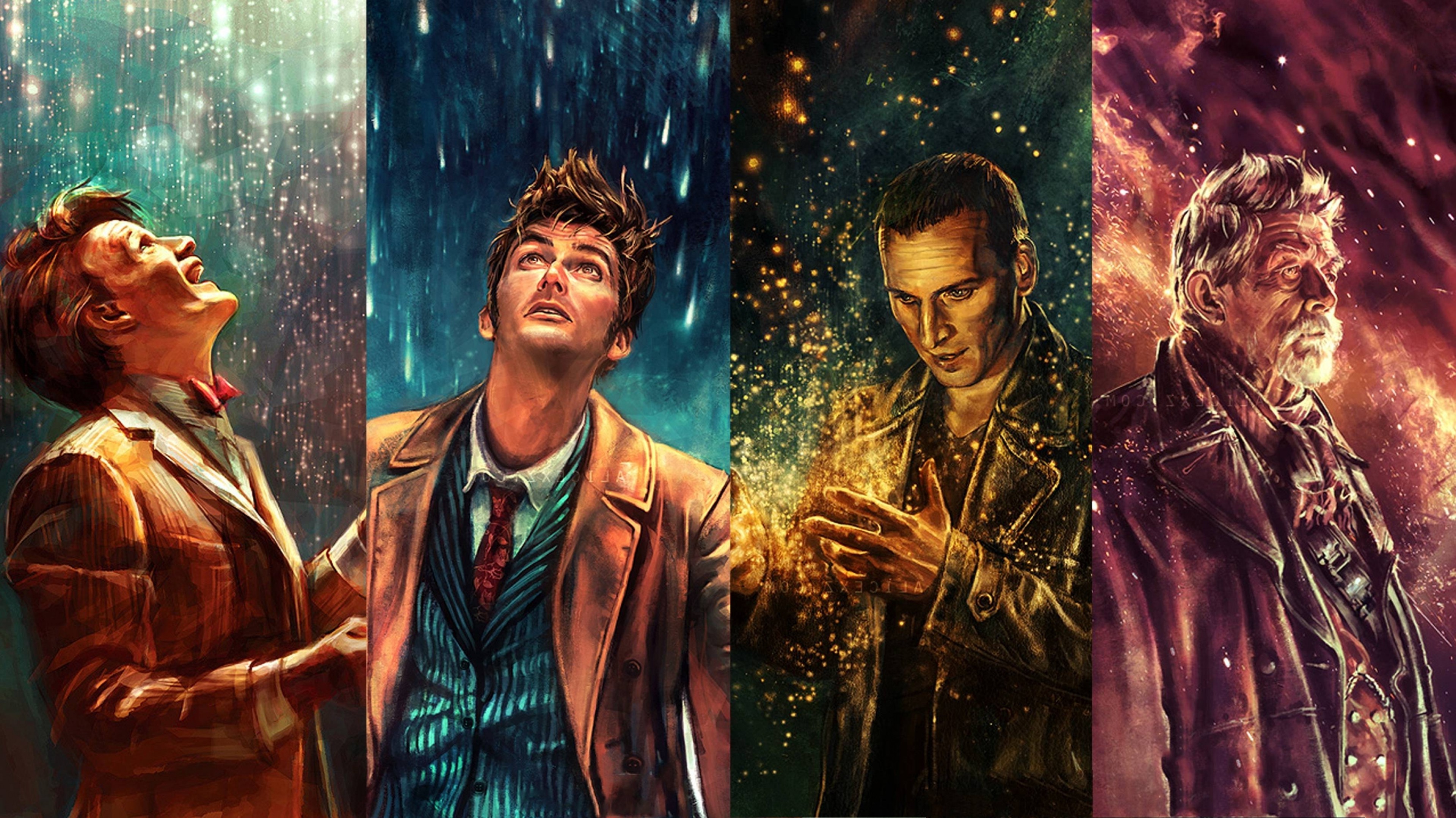 Doctor Who, The Doctor, War Doctor, Ninth Doctor, Tenth Doctor, Eleventh Doctor Wallpaper