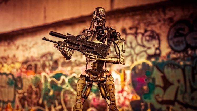 toys, Endoskeleton, Terminator HD Wallpaper Desktop Background
