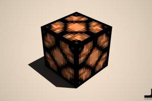 Minecraft, Cube, Redstone Lamp