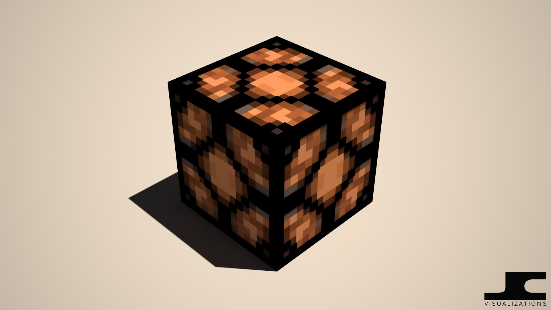 Minecraft, Cube, Redstone Lamp Wallpaper