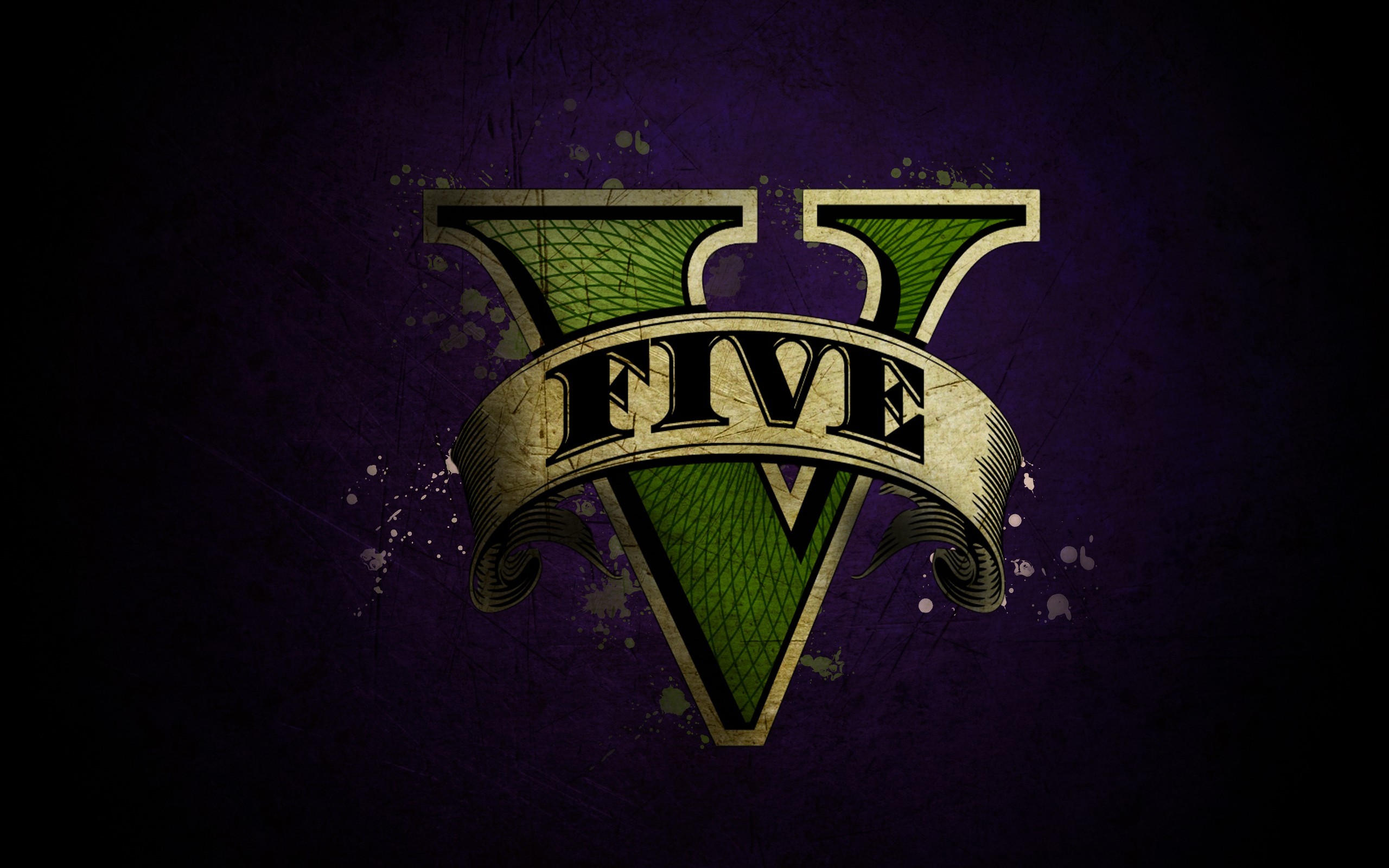 Grand Theft Auto V, Logo Wallpaper