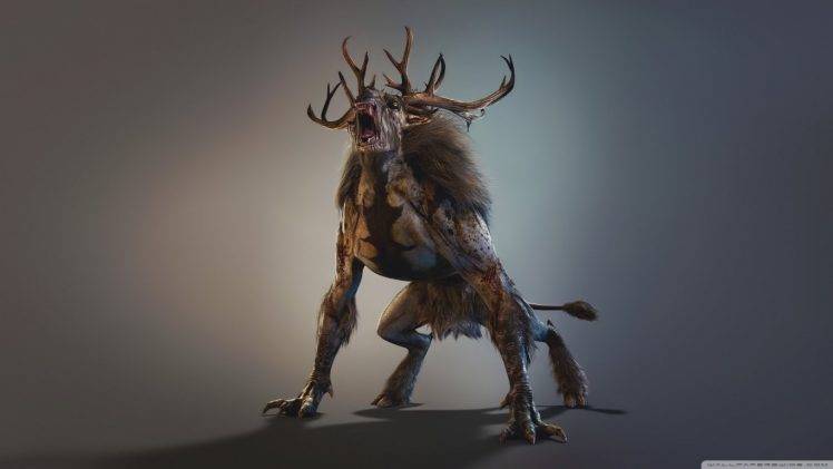 creature, The Witcher 3: Wild Hunt, Fiend HD Wallpaper Desktop Background