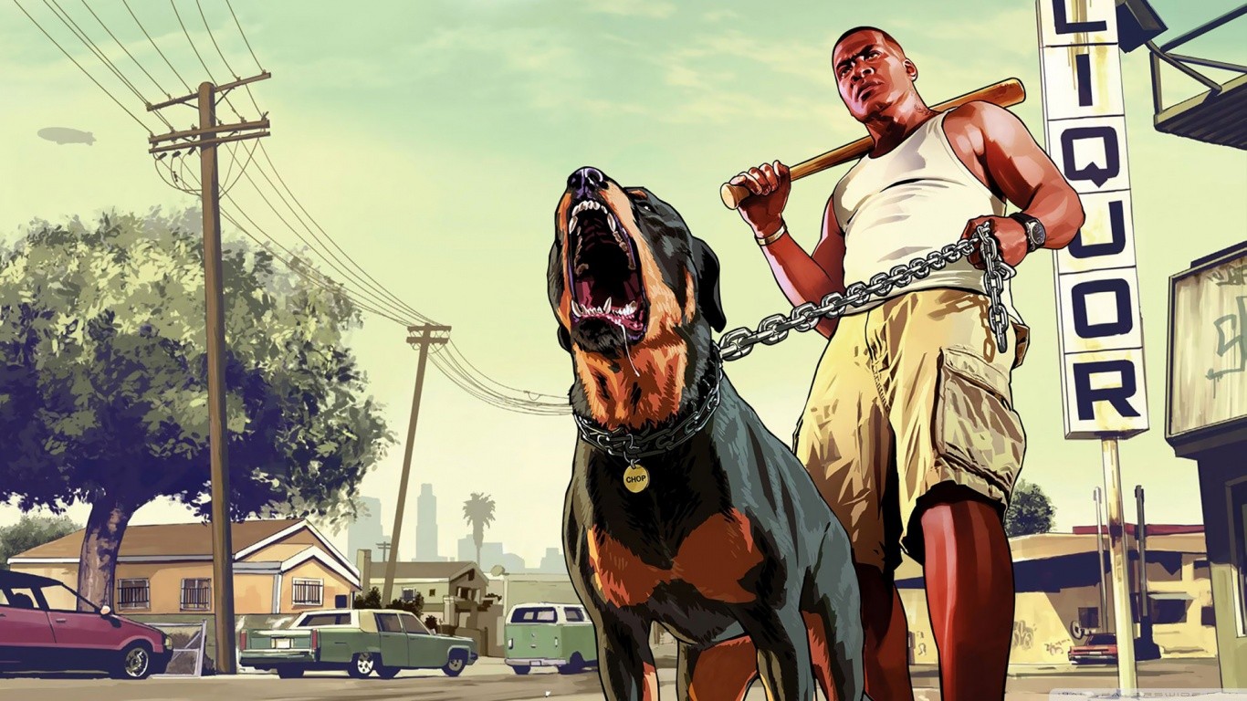 Grand Theft Auto V, Dog, Nigga Wallpaper