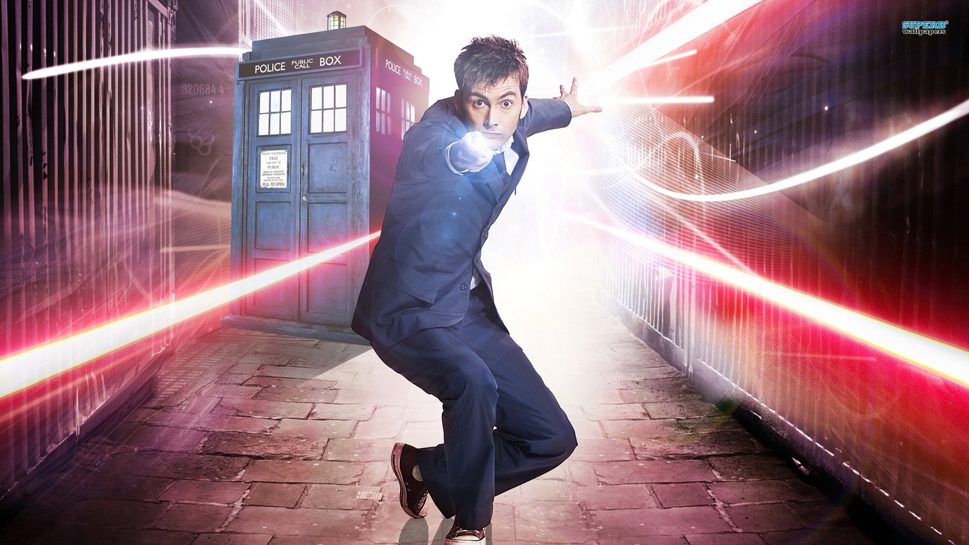 Doctor Who, The Doctor, TARDIS, David Tennant, Tenth Doctor Wallpaper
