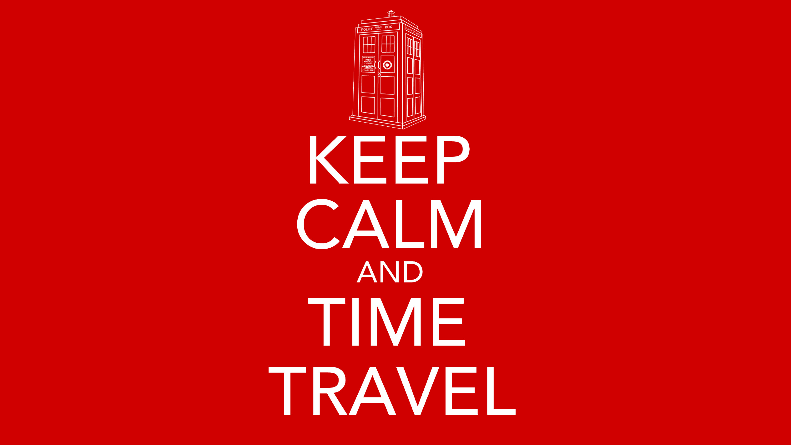 Doctor Who, Red, The Doctor, TARDIS, Artwork, Time Travel, Keep Calm And... Wallpaper