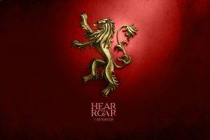 Game Of Thrones, A Song Of Ice And Fire, Digital Art, House Lannister, Sigils