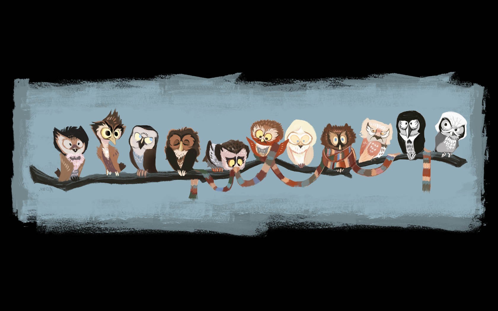 The Doctor, Doctor Who, Owl, Animals, Scarf, Clothing Wallpaper