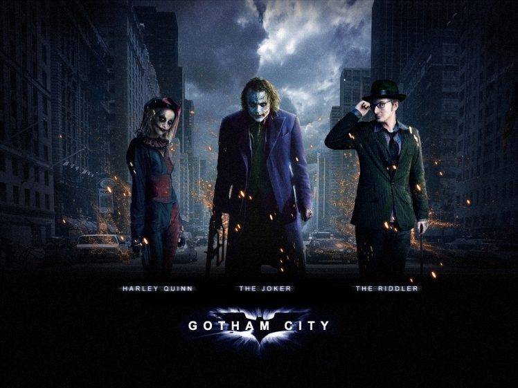 Joker, Batman, Gotham City, City, Movies HD Wallpaper Desktop Background