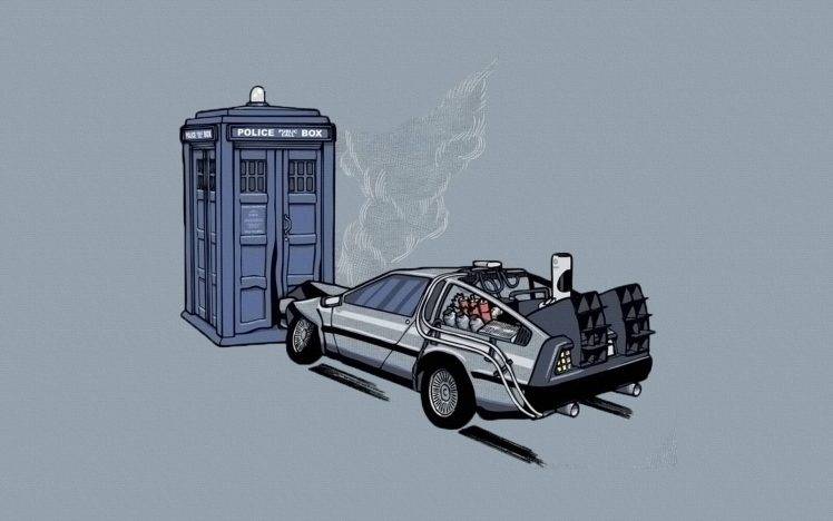 Doctor Who, Back To The Future, Crossover HD Wallpaper Desktop Background