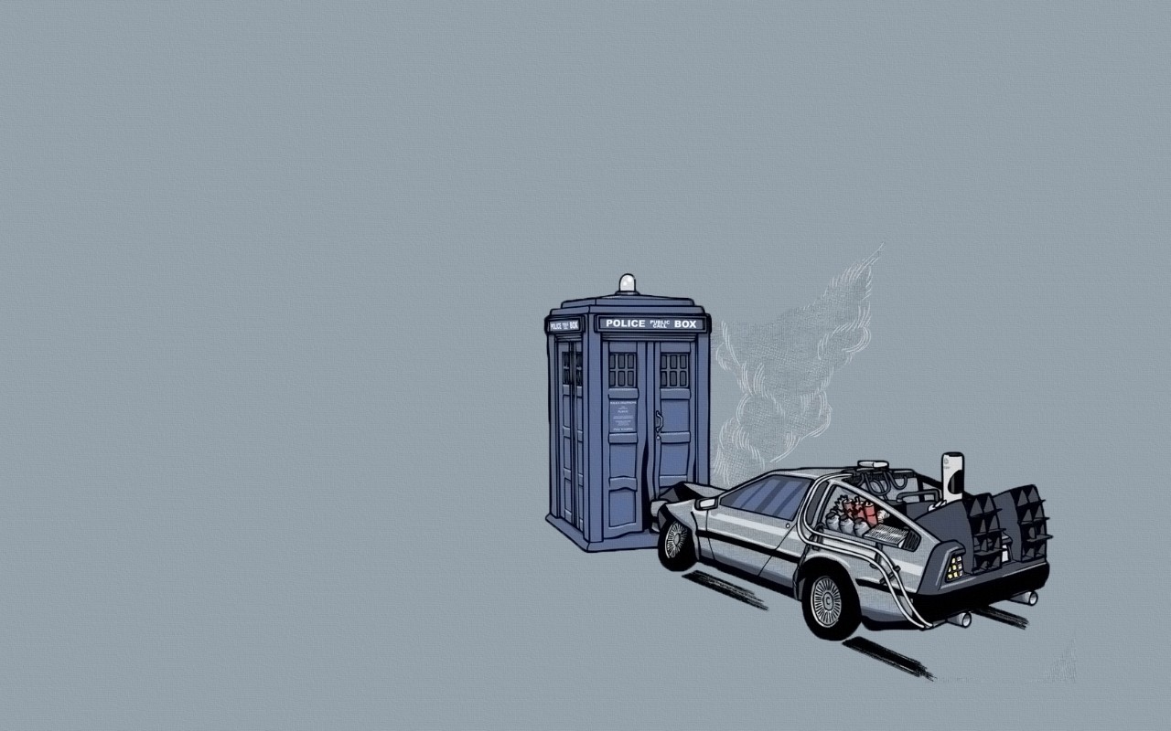 Doctor Who, Back To The Future, Phone, Phone Box, Police Boxes Wallpaper