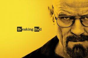 Breaking Bad, Walter White, Bryan Cranston, Yellow Background