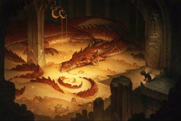 The Hobbit, Smaug HD Wallpaper Desktop Background