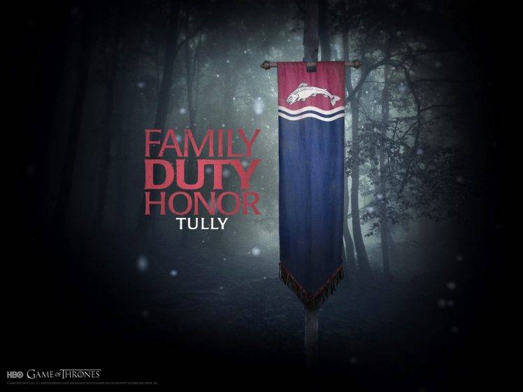Game Of Thrones, House Tully, Sigils HD Wallpaper Desktop Background
