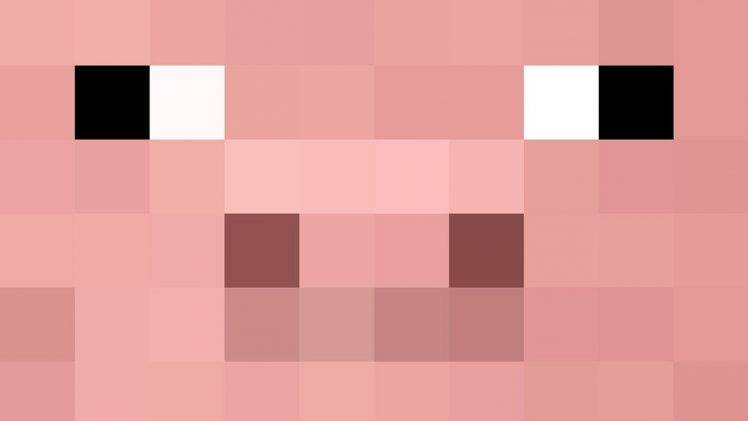 Minecraft, Pigs HD Wallpaper Desktop Background