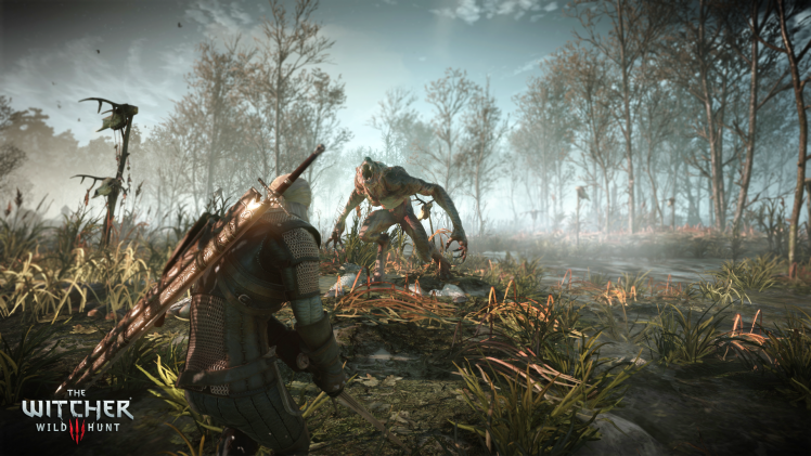 The Witcher 3: Wild Hunt, Geralt Of Rivia, Werewolves, Swamp HD Wallpaper Desktop Background